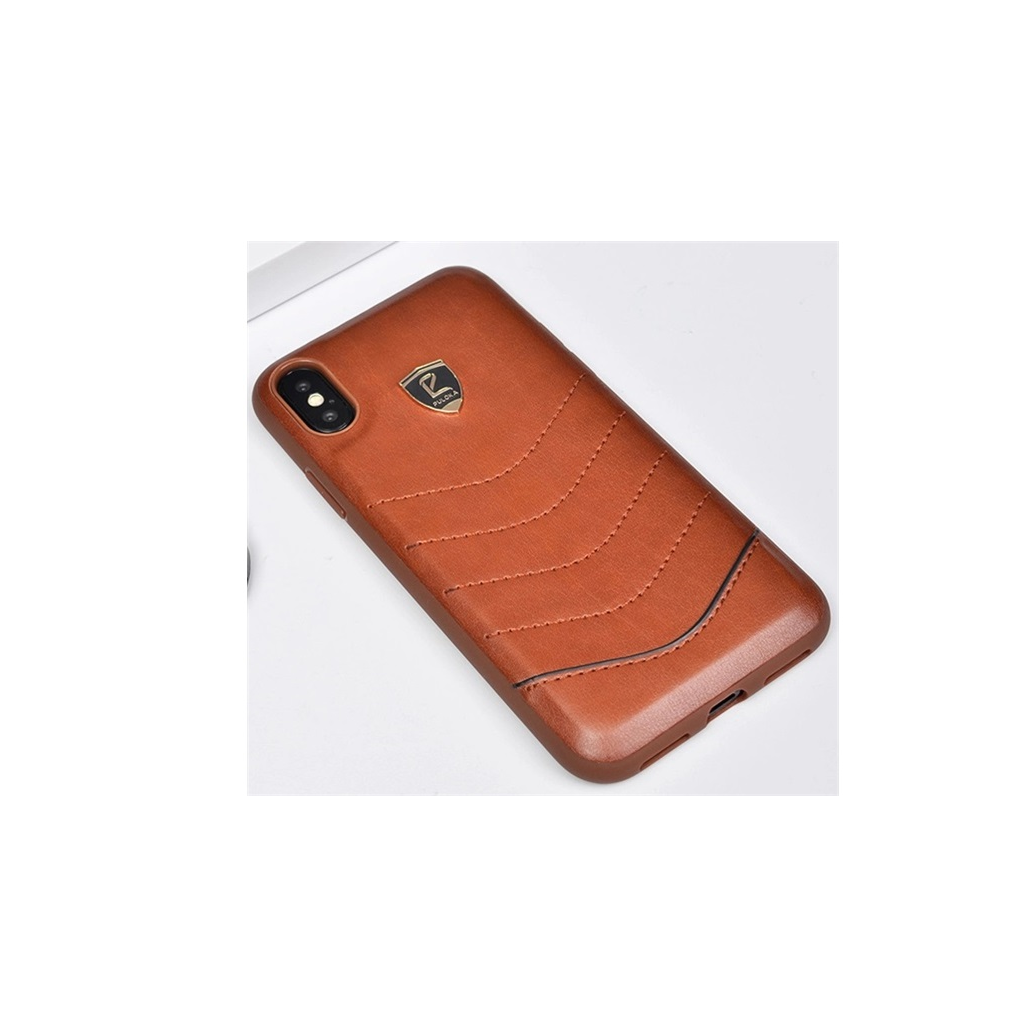 Puloka Waves Prémium Apple iPhone Xs Max Hátlap Tok - Barna (45674)