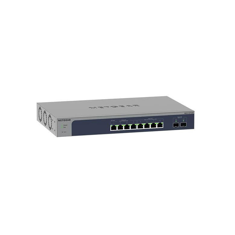 NETGEAR MS510TXM sieťový prepínač Riadený L2/L3/L4 10G Ethernet (100/1000/10000) Šedá, Modrá (MS510TXM-100EUS)
