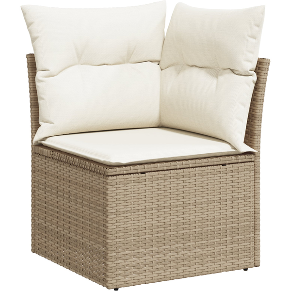 Conjunto De Sofá De Jardín 6 Piezas Beige Ratán V9474 Unico / Beige