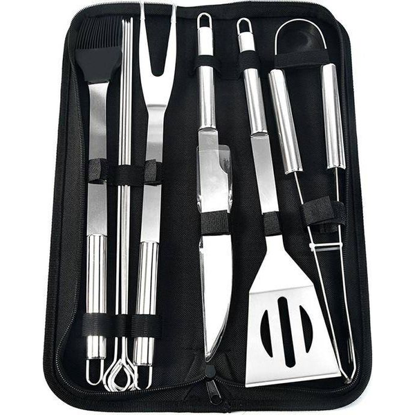 APT Stainless steel grill utensil set 9 pcs