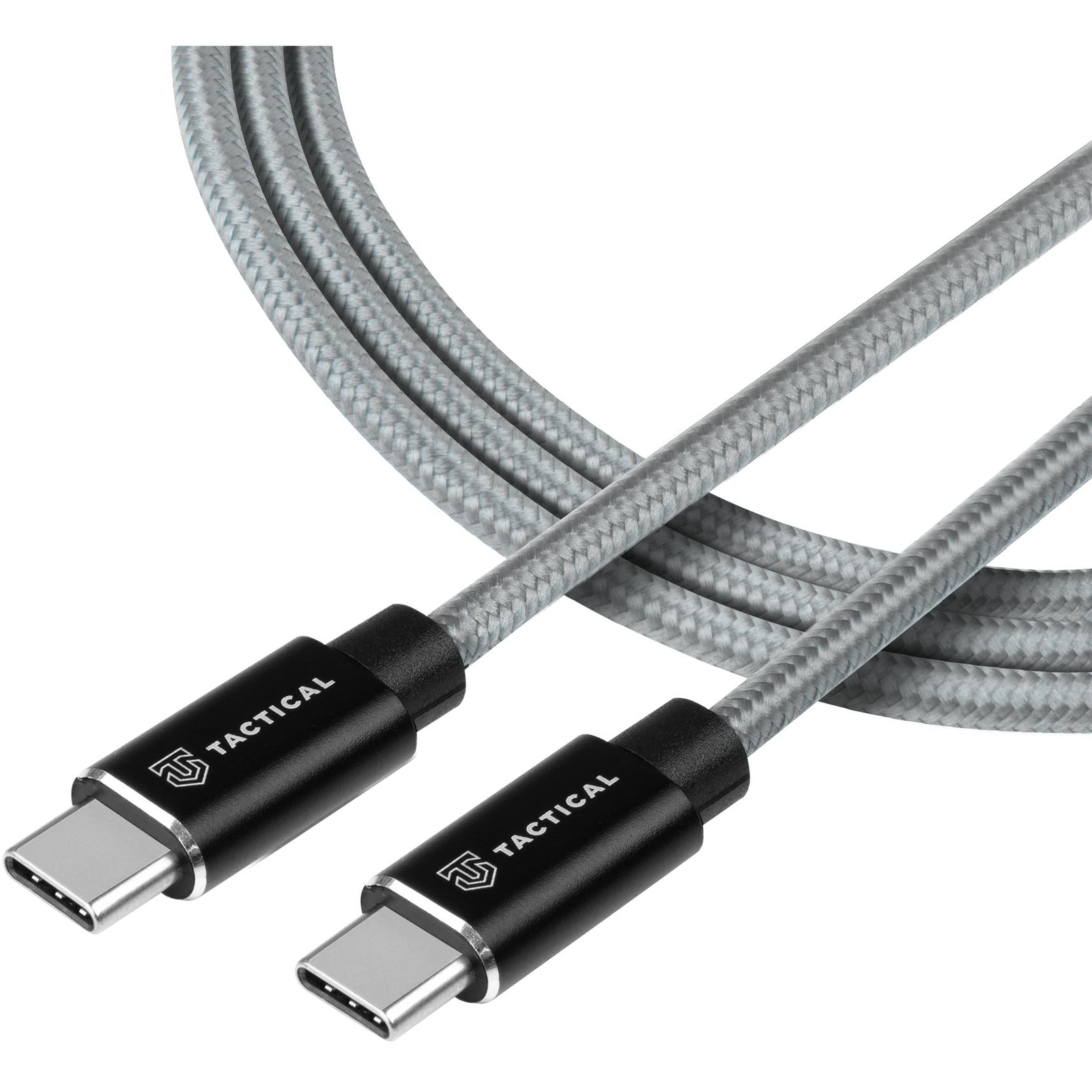 Tactical Fast Rope Aramid Cable USB-C/USB-C 100 W, 20 V/5 A, 1 m - Grey (57983104169)