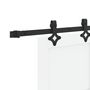 Ușă glisantă cu set de accesorii Alb 61x198.5 cm Lemn de pin solid, Ușă de interior 'ORKDAL'Alb 61x198.5x4 cm Lemn de pin solid