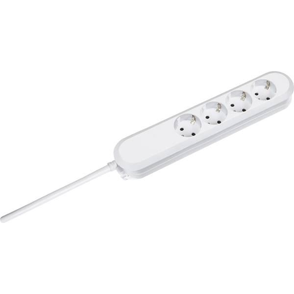 Bachmann Electric 381.221K Hálózati elosztó 4 részes, fehér 1,5m (381.221K)