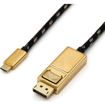 Roline USB-C® / Kijelző csatlakozó Átalakító kábel USB-C® dugó, DisplayPort dugó 2.00 m Többszínű 11.04.5849 USB-C® kijelzőkábel