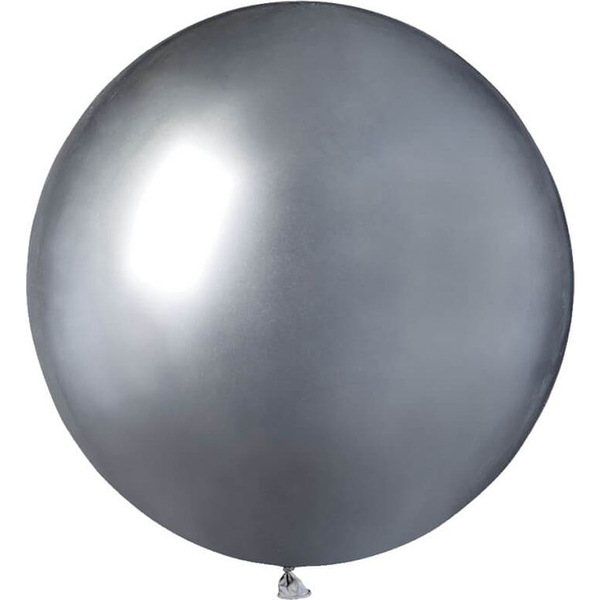 GoDan Balon olbrzym 1 m średnicy - shiny srebrny. uniwersalny
