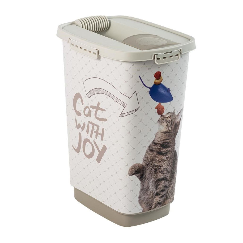 Rotho Cody Cat 25000ml Táp tároló láda - Bézs