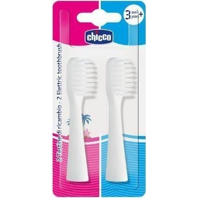 Chicco Classic 00008545010000 глава на четка за зъби 2 броя Бяла