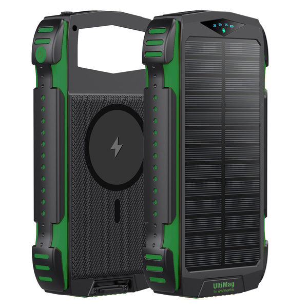 4smarts Solar TitanPack UltiMag 20000mAh Power Bank - Zöld