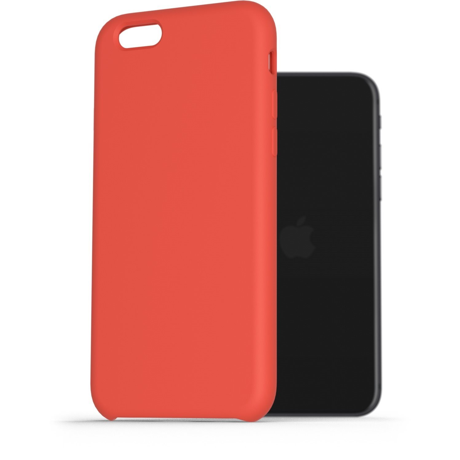 AlzaGuard Premium Liquid Silicone Case iPhone 7 / 8 / SE 2020 / SE 2022 piros tok (AGD-PCS0001R)