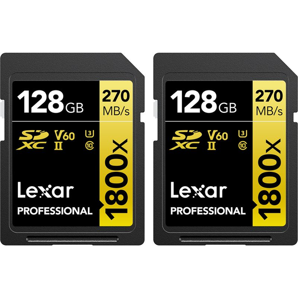 Lexar Professional 1800x 128 GB SDXC UHS-II Class 10 Memóriakártya