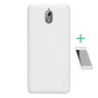 NILLKIN SUPER FROSTED műanyag telefonvédő (gumírozott, érdes felület + képernyővédő fólia) FEHÉR [Nokia 3.1]