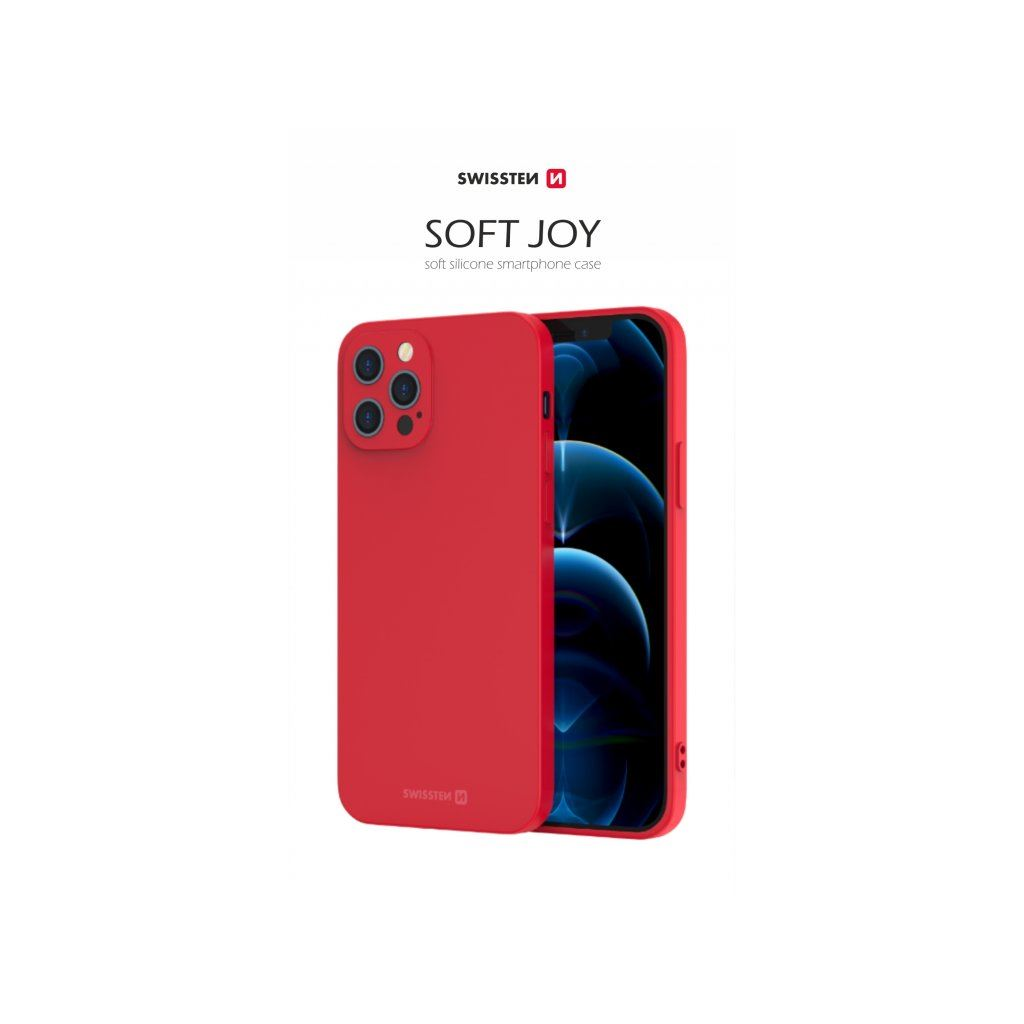 Swissten Soft Joy Apple iPhone 15 Pro Max szilikon tok piros (34500319) (Swissten34500319)