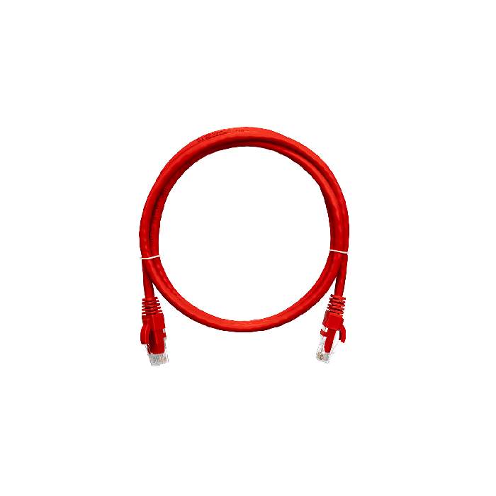 Nikomax S/FTP CAT6a Patch kábel 2m - Piros