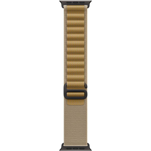 Каишка за Apple Watch 49 мм, Tan Alpine Loop, Black Titanium Finish - Small
