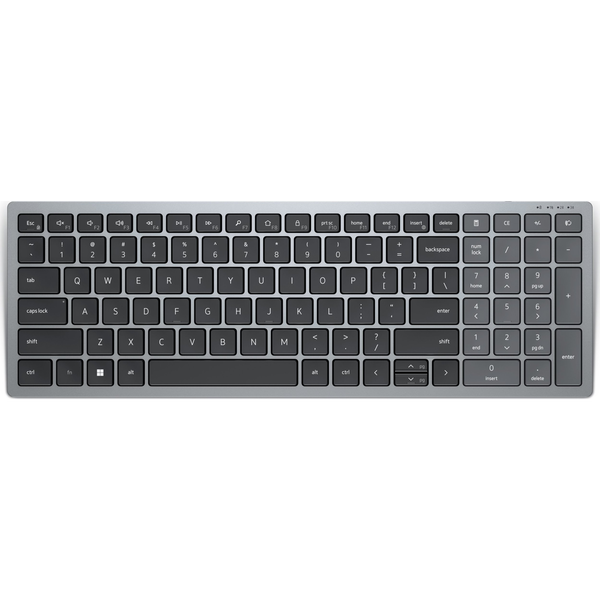 DELL KB740 toetsenbord Kantoor RF-draadloos + Bluetooth Grijs, Zwart