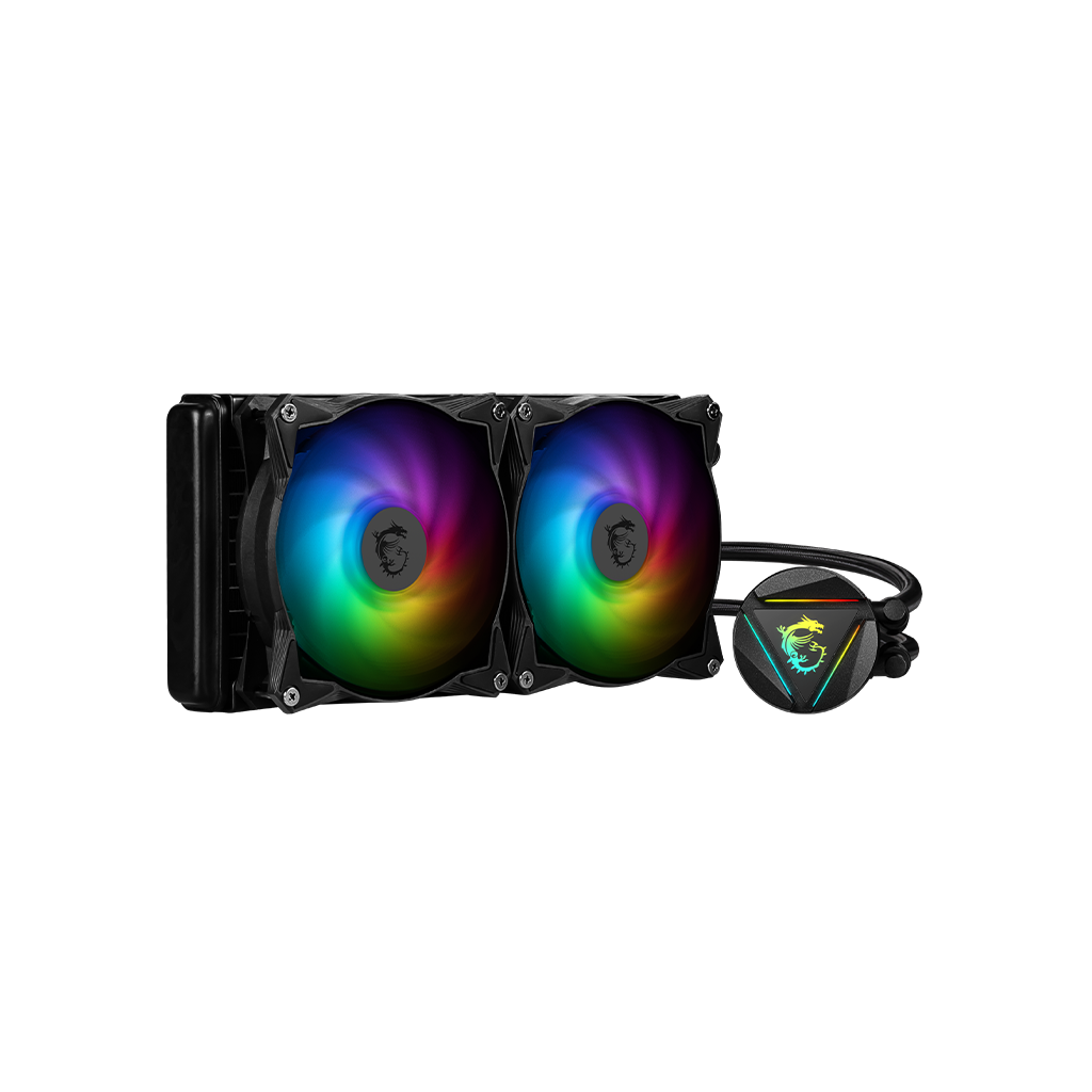 MSI MAG CORELIQUID 280R V2 systém chladenia počítačov Počítačová skriňa Chladič 14 cm Čierna (306-7ZW1D21-813)