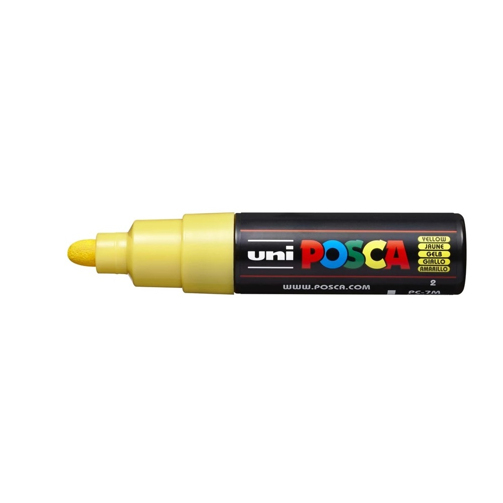 Uni Dekormarker 4,5-5,5mm, -Posca PC-7M sárga (2UPC7MS) (2UPC7MS)