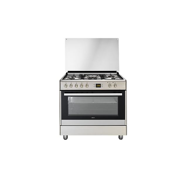 Beko GM 15321 DX Комбиниран котлон, 4 газови горелки, 1 Wok, 104L, енергиен клас D, Неръждаема стомана