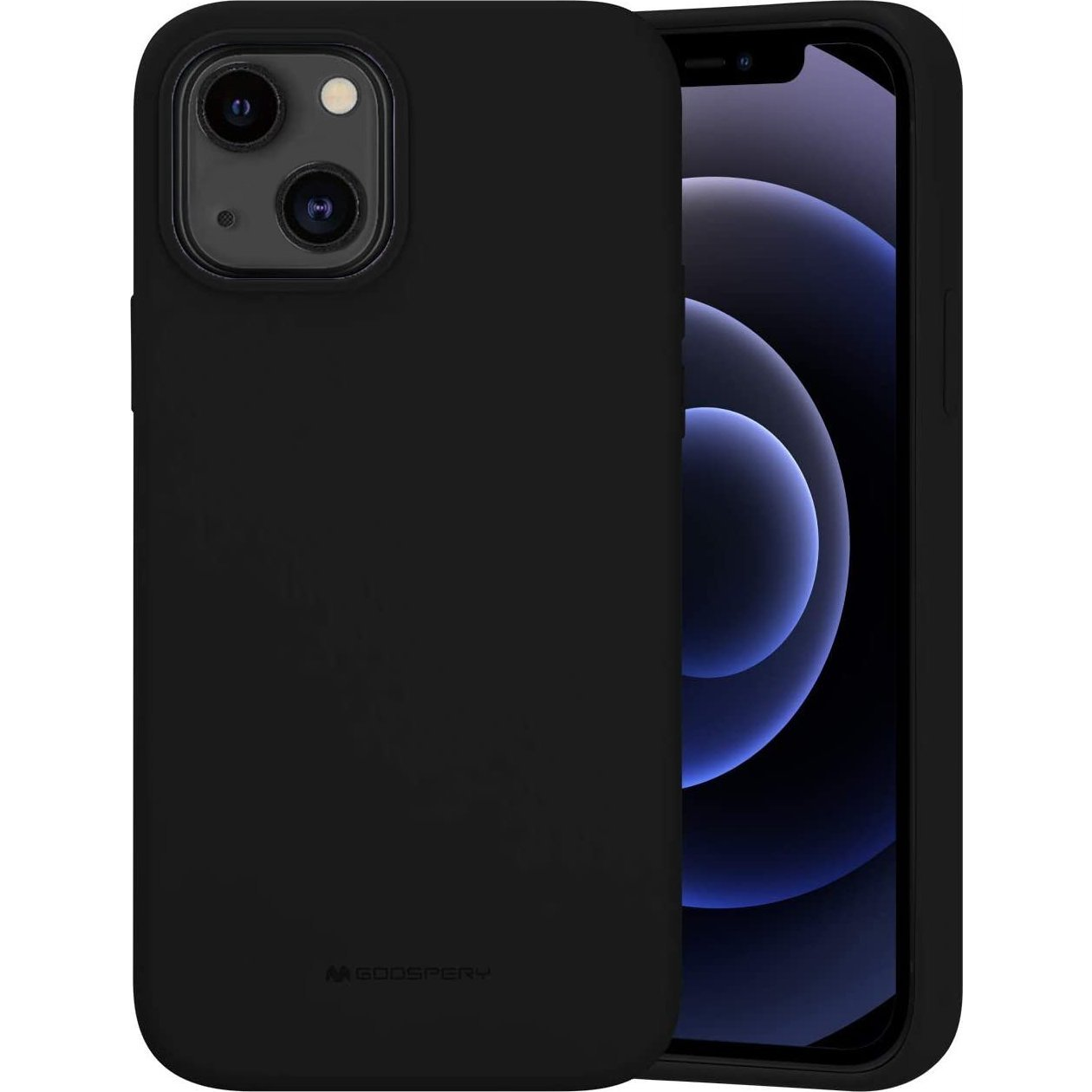 Mercury Silicone Apple iPhone 14 Plus szilikon tok, fekete (brak)