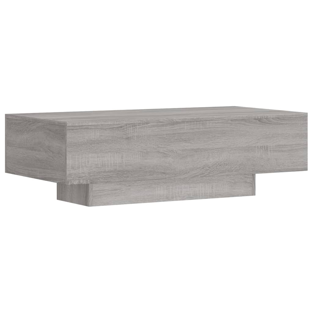 szürke sonoma szerelt fa dohányzóasztal 100x49,5x31 cm (833894)