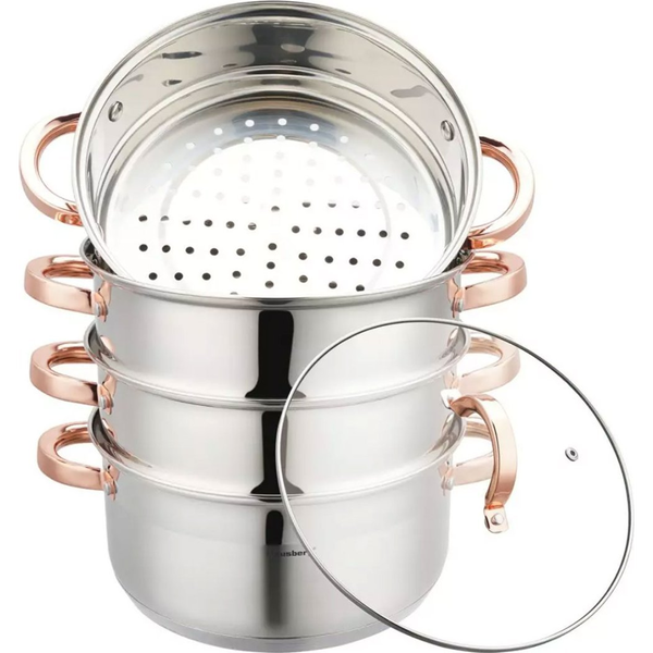Klausberg KLAUSBERG STEAM POT 5 PIECES 24cm KB-7736 ROSE GOLD
