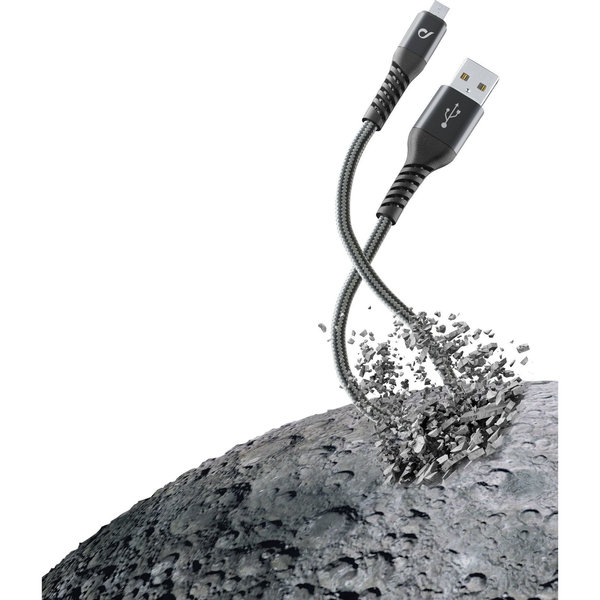 Cellularline TETRACABMUSB1MK USB-kabel 1,2 m USB A Micro-USB B Zwart