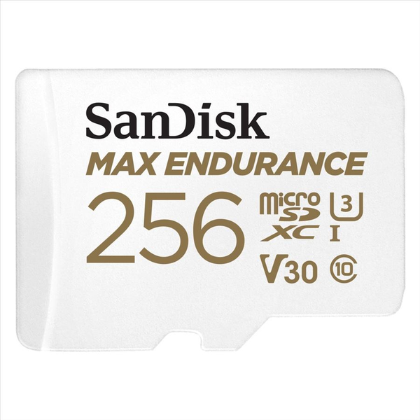 Карта MicroSD 256GB, серия MAX Endurance - SanDisk SDSQQVR-256G-GN6IA