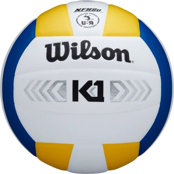 Wilson K1 SILVER röplabda, 5-ös méret, fehér/sárga
