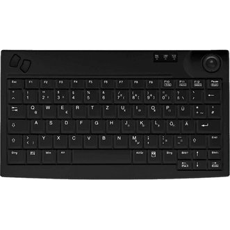 Contour Design Active Key AK-440 tastatur Kontor USB QWERTZ Tysk Sort