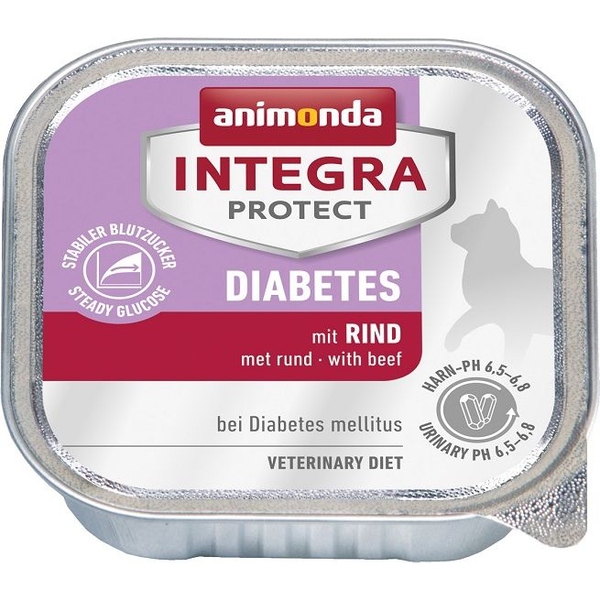 Animonda Integra Protect Diabetes Tálkás Eledel Macskáknak 100 gr - Lazac