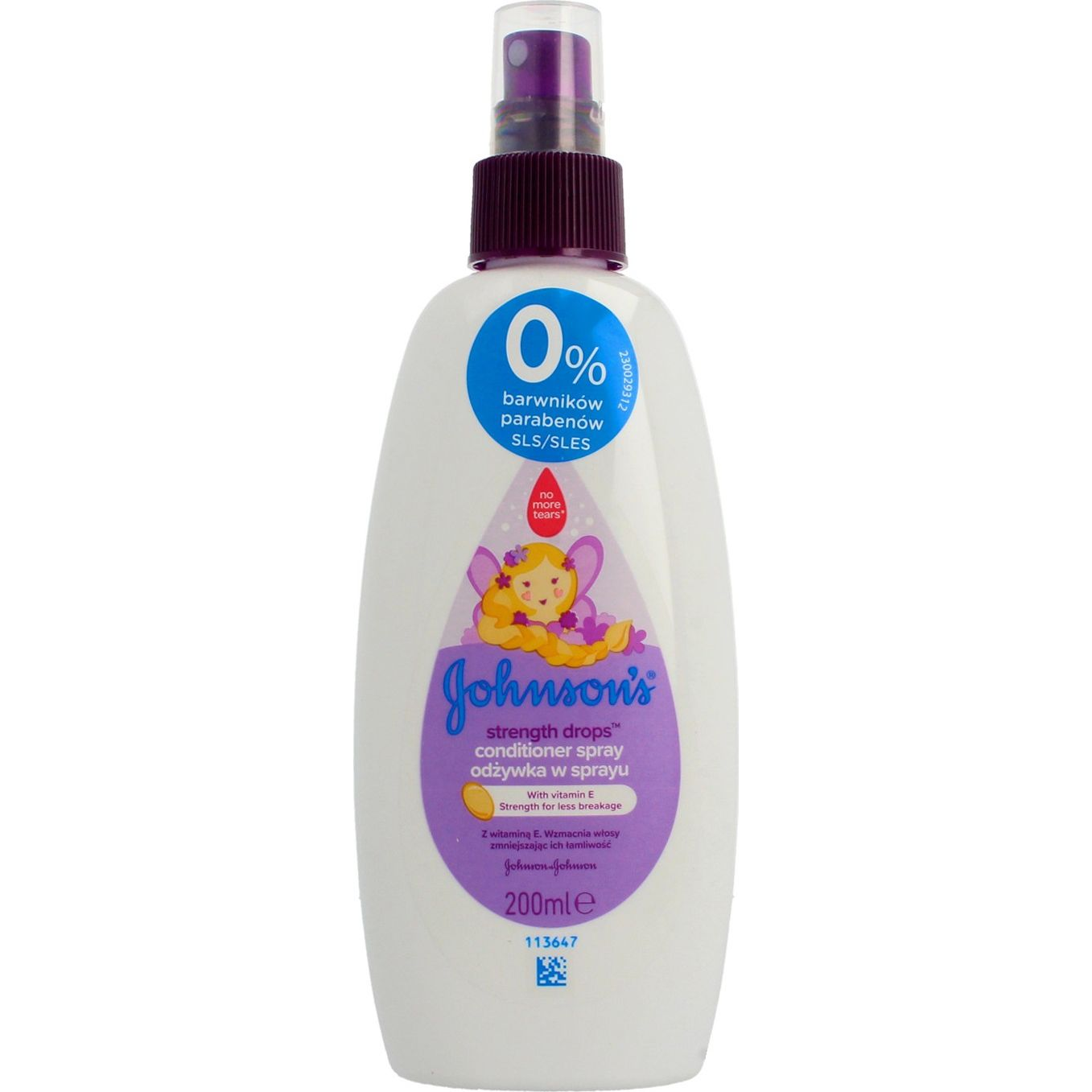 JOHNSON'S BABY Strength Drops hajerősítő balzsam - spray 200 ml (51422830)