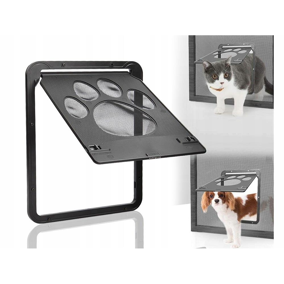 Verk 19328 Ajtó kutyáknak és macskáknak, fekete (19328)