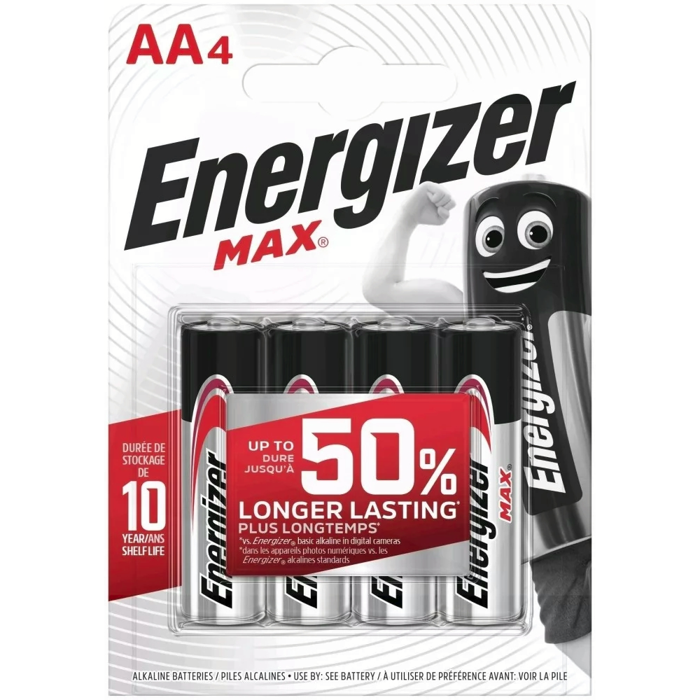 Energizer Max AA Ceruzaelem (4 db/csomag) (ENERGIZER-AA-4-M)