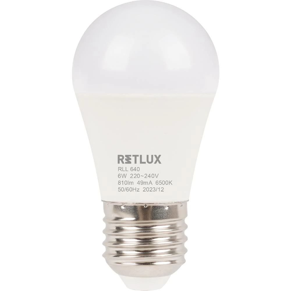Retlux LED izzó 6W 810lm 6500K E27 - Hideg fehér (RLL 640)