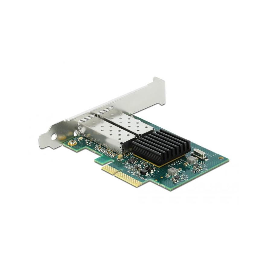 Delock i82576 1Gb/s PCIe x4 Dual SFP hálózati adapter low profile (90480)