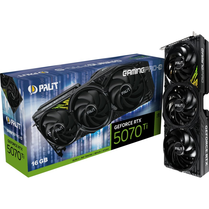 VGA PALIT NVIDIA RTX5070Ti Gaming Pro-S 16GB GDDR7 - NE7507T019T2-GB2031U (NE7507T019T2-GB2031U)