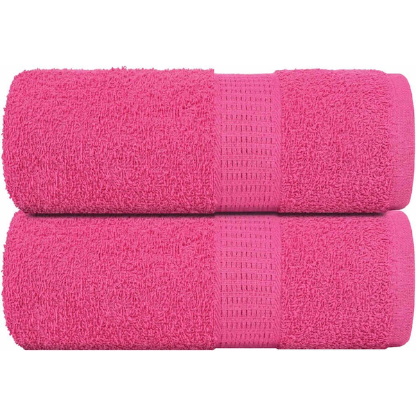 Toallas De Visita 2 Piezas Rosa 30x50 Cm 360 G/m² 100% Algodón Vidaxl