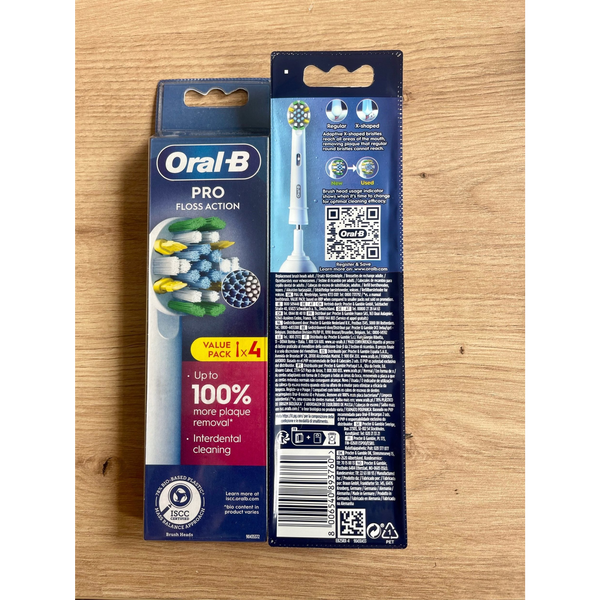 Oral-B Pro FlossAction replacement brushes, 4 pcs.