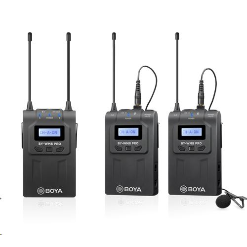 Bezdrátový mikrofon Boya uhf -2 tx+1 rx
