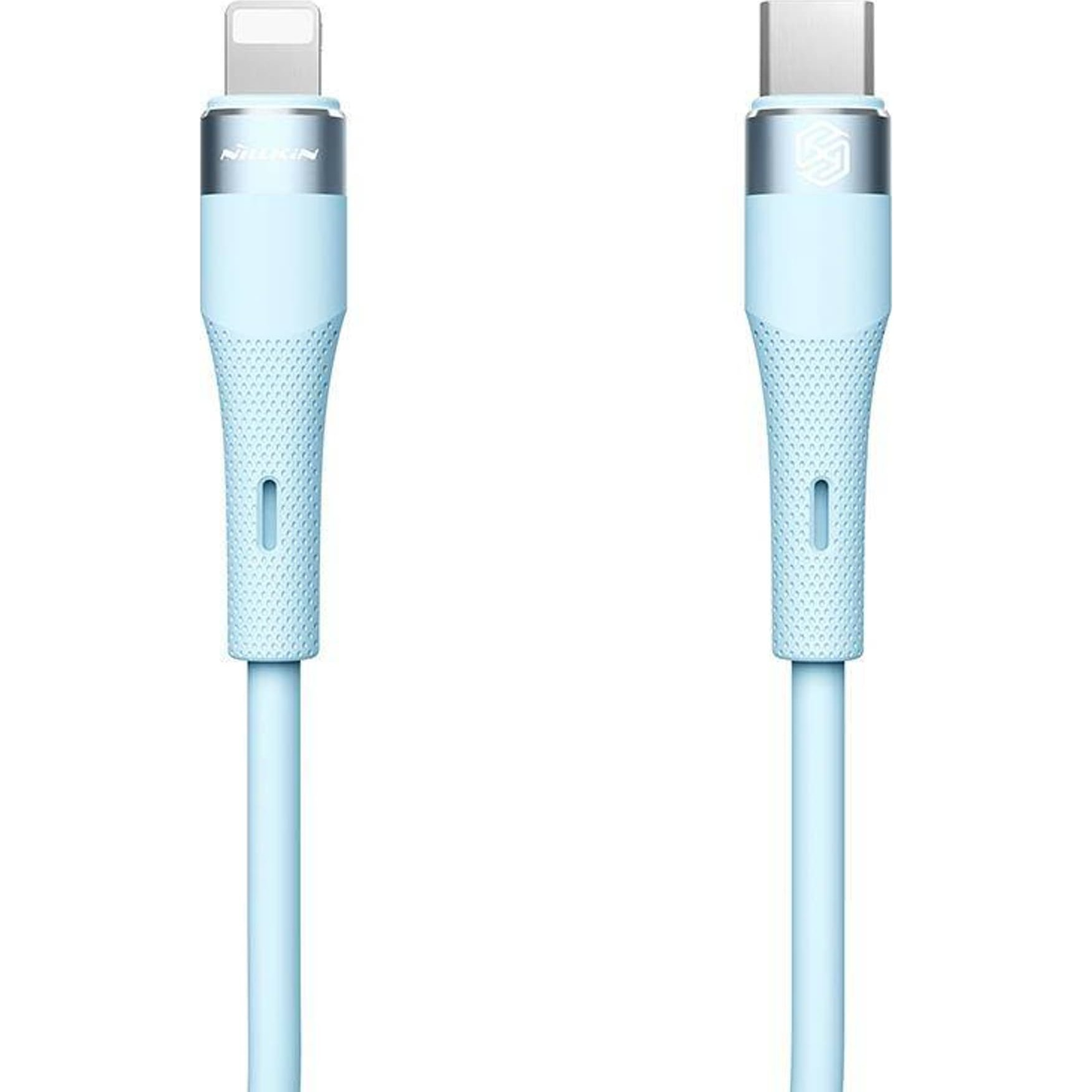 Nillkin FLOWSPEED adatkábel (Type-C - lightning, 27W, PD gyorstöltő, 100cm) VILÁGOSKÉK (GP-156954) ( )