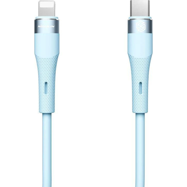 Nillkin FLOWSPEED adatkábel (Type-C - lightning, 27W, PD gyorstöltő, 100cm) VILÁGOSKÉK (GP-156954)