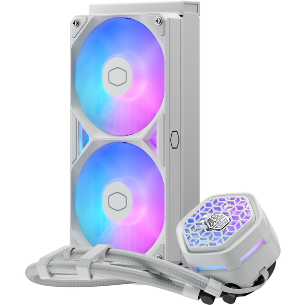 Cooler Master MLX-D24M-A25SZ-VW Atmos II VRM FAN White, 240mm Radiator, 2x 120mm Sickleflow edge