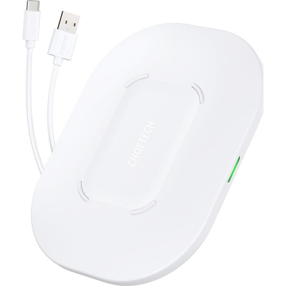 Choetech T550-F-V2 Wireless Fast Charger 15W White (6971824977172)