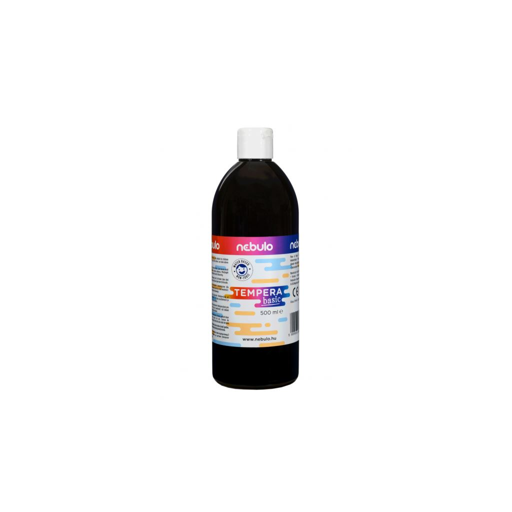 Nebulo folyékony állagú temperafesték 500ml fekete (NTF-500-FK) (NTF-500-FK)