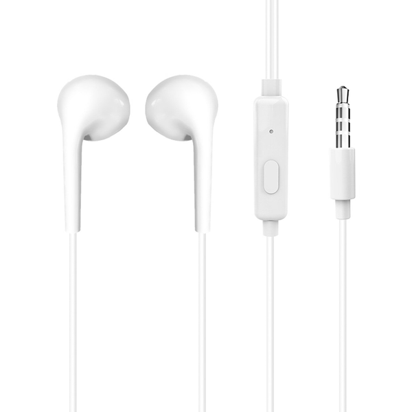Căști intraauriculare cu fir Dudao X10S, mufă de 3,5 mm, alb
