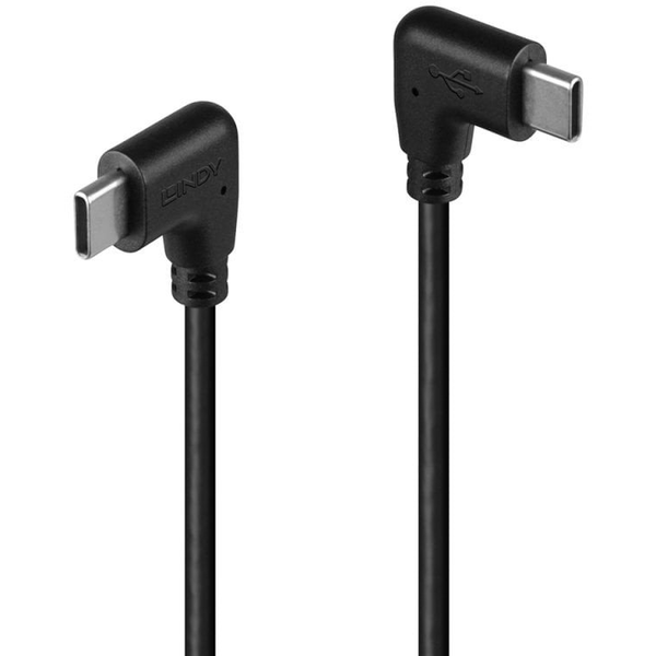 Lindy 32009 USB-kabel USB 2.0 1 m USB C Sort
