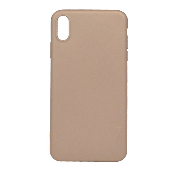X-LEVEL GUARDIAN szilikon telefonvédő (ultravékony, matt) ARANY [Apple iPhone XS Max 6.5] (5996457804702)