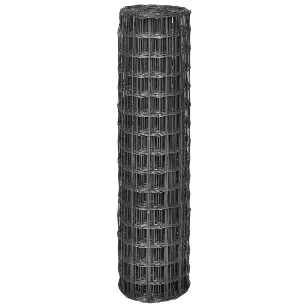 Euro Fence szürke acélkerítés 10 x 1,5 m (142511)