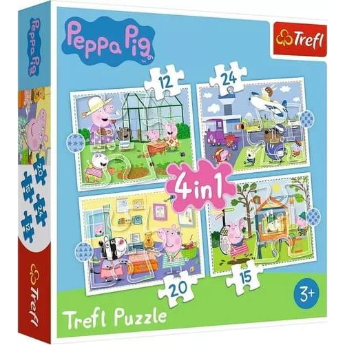 Peppa Pig Holiday reccolection Puzzle 12 pz Cartoni