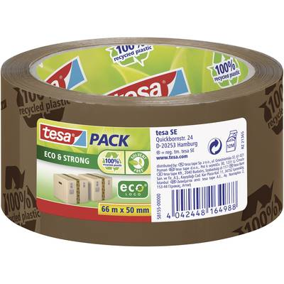 Ragasztószalag Tesapack® Eco & Strong 66 m x 50 mm, barna (nyomtatott), TESA PP 58155 (58155-00-00)